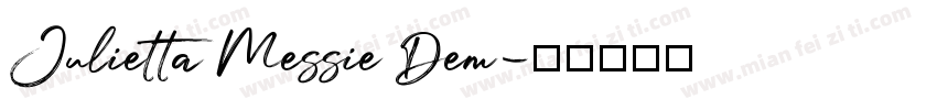 Julietta Messie Dem字体转换